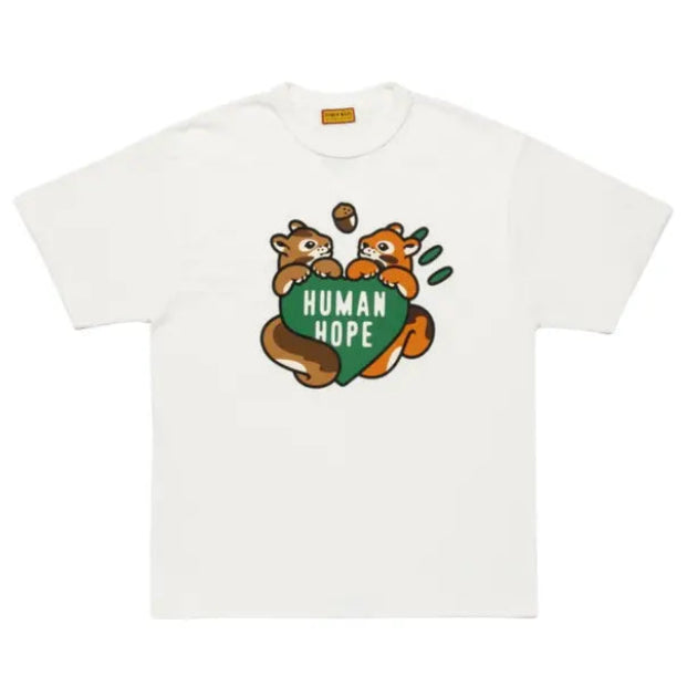 Human Made x J-Hope Human Hope Squirrels Graphic T-Shirt (WHITE)